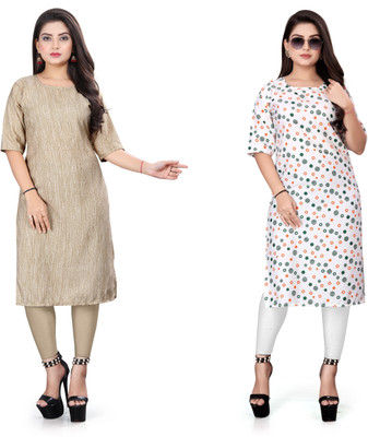 TITHIGARMENT Women Printed A-line Kurta(Multicolor)