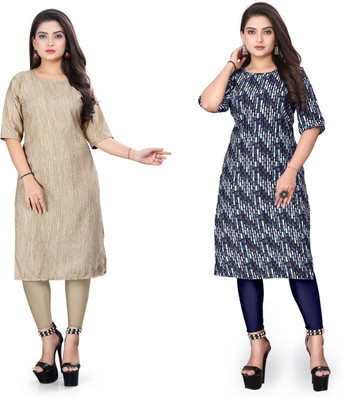 PAFASHION Women Printed A-line Kurta(Multicolor)