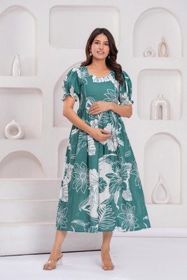 Tejori Women Printed Anarkali Kurta(Multicolor)