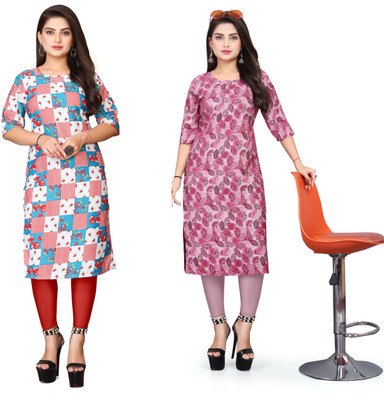 DB COLLECTION Women Printed A-line Kurta(Multicolor)