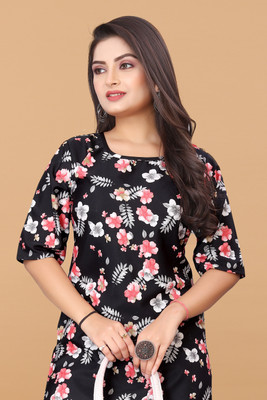 ANITA LYCRA Women Printed A-line Kurta(Multicolor)
