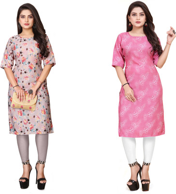 deshmi fashion Women Printed A-line Kurta(Multicolor)