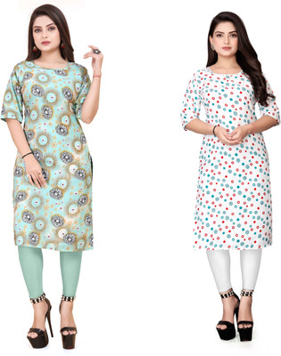 VAISALICREATION Women Printed A-line Kurta(Multicolor)