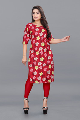 RIDDHI COLLECTION MALL Women Printed A-line Kurta(Multicolor)