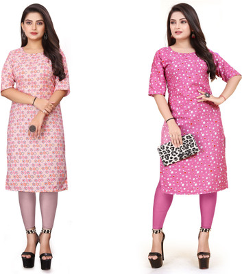 Vishwa Collection Mall Women Printed A-line Kurta(Multicolor)