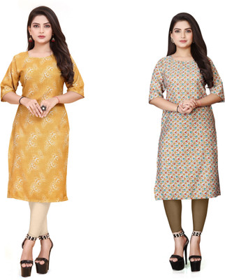 DB COLLECTION Women Printed A-line Kurta(Multicolor)