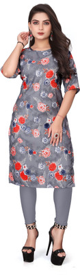 WOMENSILKFABRIC Women Printed A-line Kurta(Multicolor)