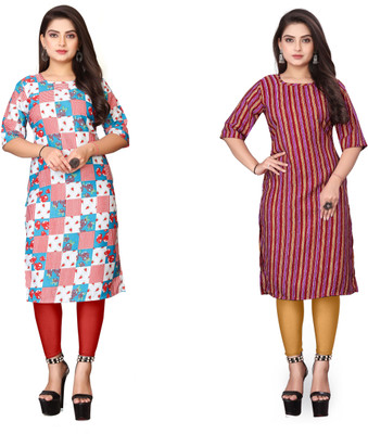 Sonali Impex Women Printed A-line Kurta(Multicolor)