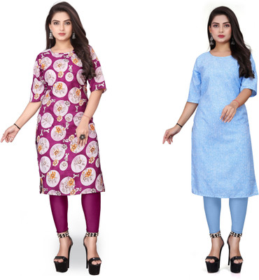 Jayshree Fab Women Printed A-line Kurta(Multicolor)
