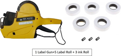 besta-ply MX6602_Yellow (Free 5 Label Roll & 3 Ink Roll) Label Stamping Machine(Manual)