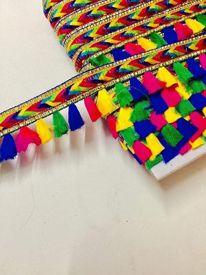 KALKA TRADERS Tassels Jute Laces multicolour Tassels Jute Laces Lace Reel(Pack of 1)