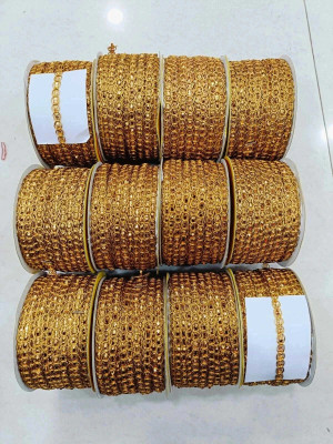 JAY MAJISA Mindi Goldan Lacelicious Multicolor 9M Pack Lace Reel(Pack of 12)