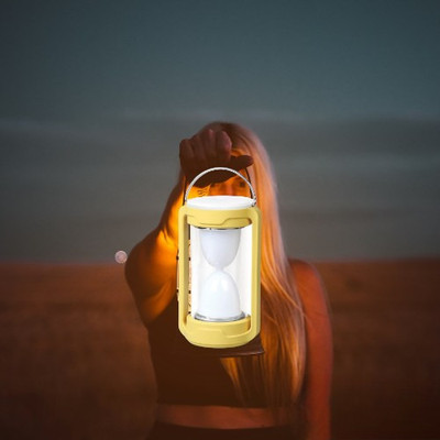 GUGGU 10I_Hero lantern 360° Emergency LED Lantern with Dimmable Brightness 4 hrs Lantern Emergency Light(Yellow)
