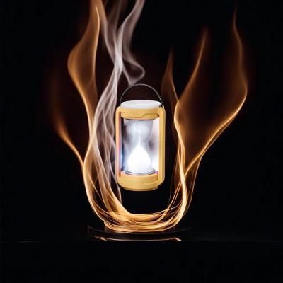 GUGGU 91D_Hero lantern 360° Emergency LED Lantern with Dimmable Brightness 4 hrs Lantern Emergency Light(Yellow)