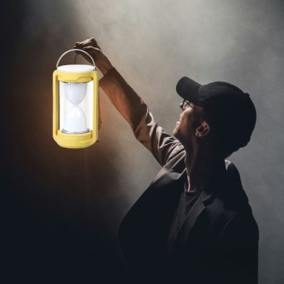 GUGGU 53U_Hero lantern 360° Emergency LED Lantern with Dimmable Brightness 4 hrs Lantern Emergency Light(Yellow)