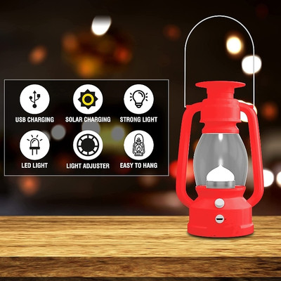 HOVEXS Lalu Lanterns 5 hrs Lantern Emergency Light(Red & White)