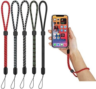 mil9us 6Pcs Hand Wrist Strap - Adjustable Nylon Wristlet Straps Mobile, Camera, etc. Strap(Multicolor)