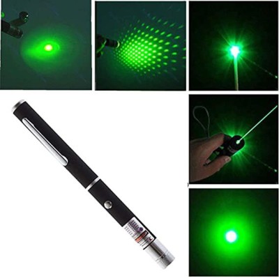 Dcmr Powerful Laser Pointer Pen Beam Light 5Mw 650Nm Presentation Pointer(650 nm, Green)