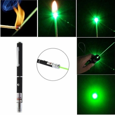 Mid Light Green Laser Disco Pointer Pen with Adjustable Cap M12(320 nm, Green)