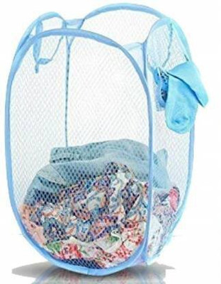 mik 70 L Blue Laundry Basket(Nylon)