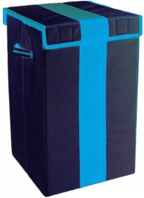 ZOVIRA 75 L Black, Blue Laundry Basket(Non-Woven)