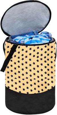 Flipkart SmartBuy 45 L Beige, Black Laundry Bag(Non-Woven)