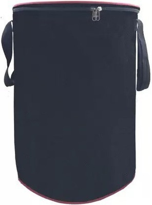 SH NASIMA 55 L Black Laundry Basket(Nylon)