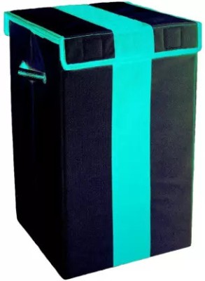 ZOVIRA 75 L Black, Green Laundry Basket(Non-Woven)