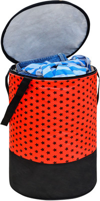 wini krafts 45 L Red, Black Laundry Bag(Non-Woven)