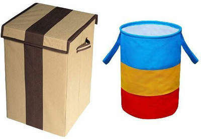 PerfectKrafts 55 L Multicolor Laundry Bag(Non-Woven)