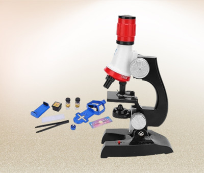 calyxia Microscope 100X-400X-1200X Kid Beginner Microscope Set Biological Microscope(Multicolor)