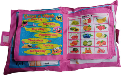 BHVMEY Educational Toy Pillow with Color Chart(Multicolor)