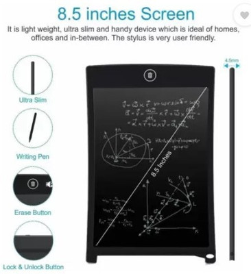 TOY NAGRI Portable LCD hand DRAWING Pad Tablet 8.5 Inch | Electronic Writing Scribble(Black)