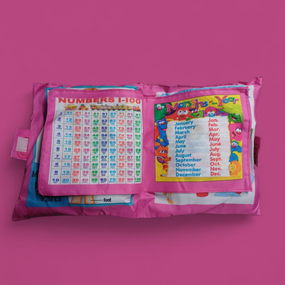BHVMEY Kids Learning Pillow with Fun Illustrations(Multicolor)