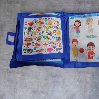 Nafhotoz Numbers and Shapes Chart Pillow for Kids(Multicolor)