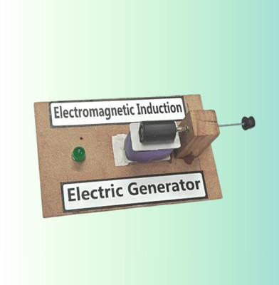 ERHIndia AC DC Generator Science Project Class 12 Model Electromagnetic Induction Kit(Multicolor)