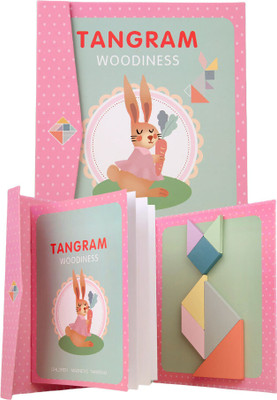 Dorytoys New_Travel Tangram Puzzle Book – Wooden Magnetic Brain Game(1 Pieces)