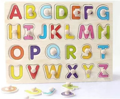 MANTICORE Educational Wooden puzzles Letter ABC Pre school perfect learning toy for kids(1 Pieces)