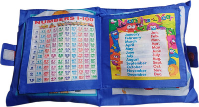 Nafhotoz Alphabet & Numbers Soft Pillow(Multicolor)