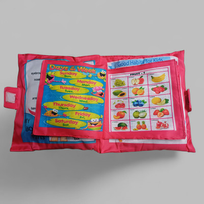 Ruffo Toddler Learning Shapes Colors Numbers Pillow(Multicolor)
