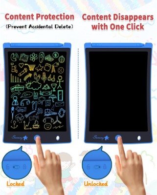 GUGGU AUY_302A_8. 5 INCH LCD WRITING TABLET DRAWING BOARD PAPERLESS DIGITAL TABLET(Multicolor)