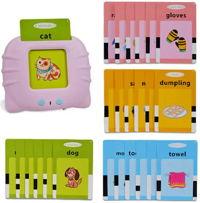 Ruffo Montessori Inspired Flash Card Machine – Learn, Play & Speak(Multicolor)