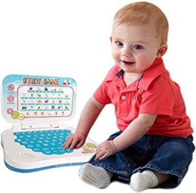 Anushka Toys Tablet /Laptop ABC and 123 Learning for Kids with Words,Sounds & Music(Multicolor)