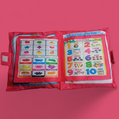 BHVMEY Kids Educational Pillow with Colorful Prints(Multicolor)