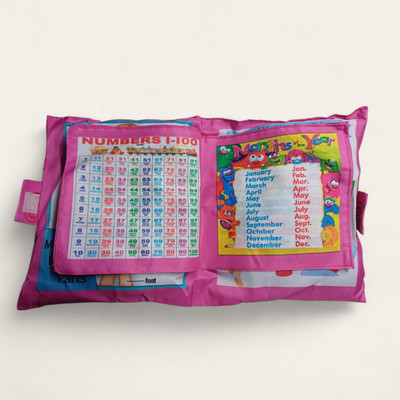Dorytoys Soft Learning Toy Pillow for Toddlers(Multicolor)
