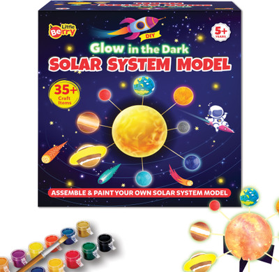 Little Berry Solar System Model Kit for Kids - Solar System Project for School, Craft Kit(Multicolor)