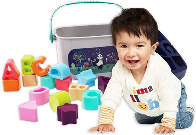 himanshu tex Baby First Blocks Color & Shape Toy Educational Sorting Box for Kids Toys(Blue)