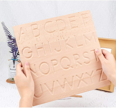 SHALAFI Writing Tablet Learning Toys Alphabet Writing Practice Tracing Boards for Kids(Beige)