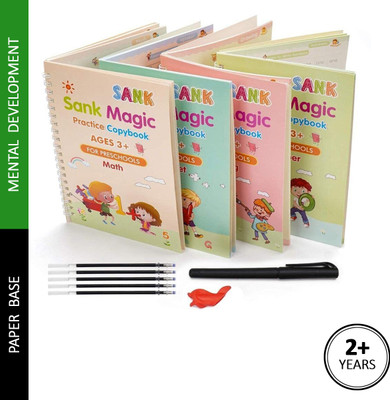 Vigowis Magic Practice Copybook,Number Book For Preschoolers with Pen, Magic Calligraphy(Multicolor)