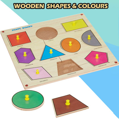 blue seed 3D Geometric Shape Puzzles Board Game Learning Toys Sorting Puzzle Blocks Toys(1 Pieces)